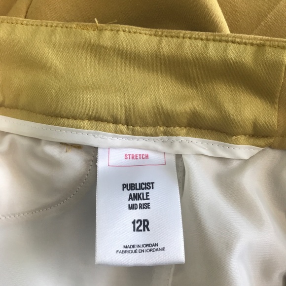 *SOLD* Express Mid Rise Ankle Curve Pant Gold - Picture 4 of 7